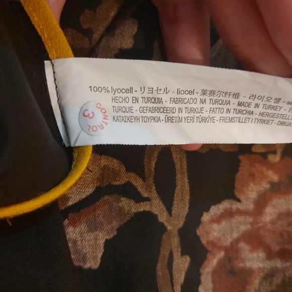 Zara floral open front cardigan ruffle hem size S - Picture 6 of 6